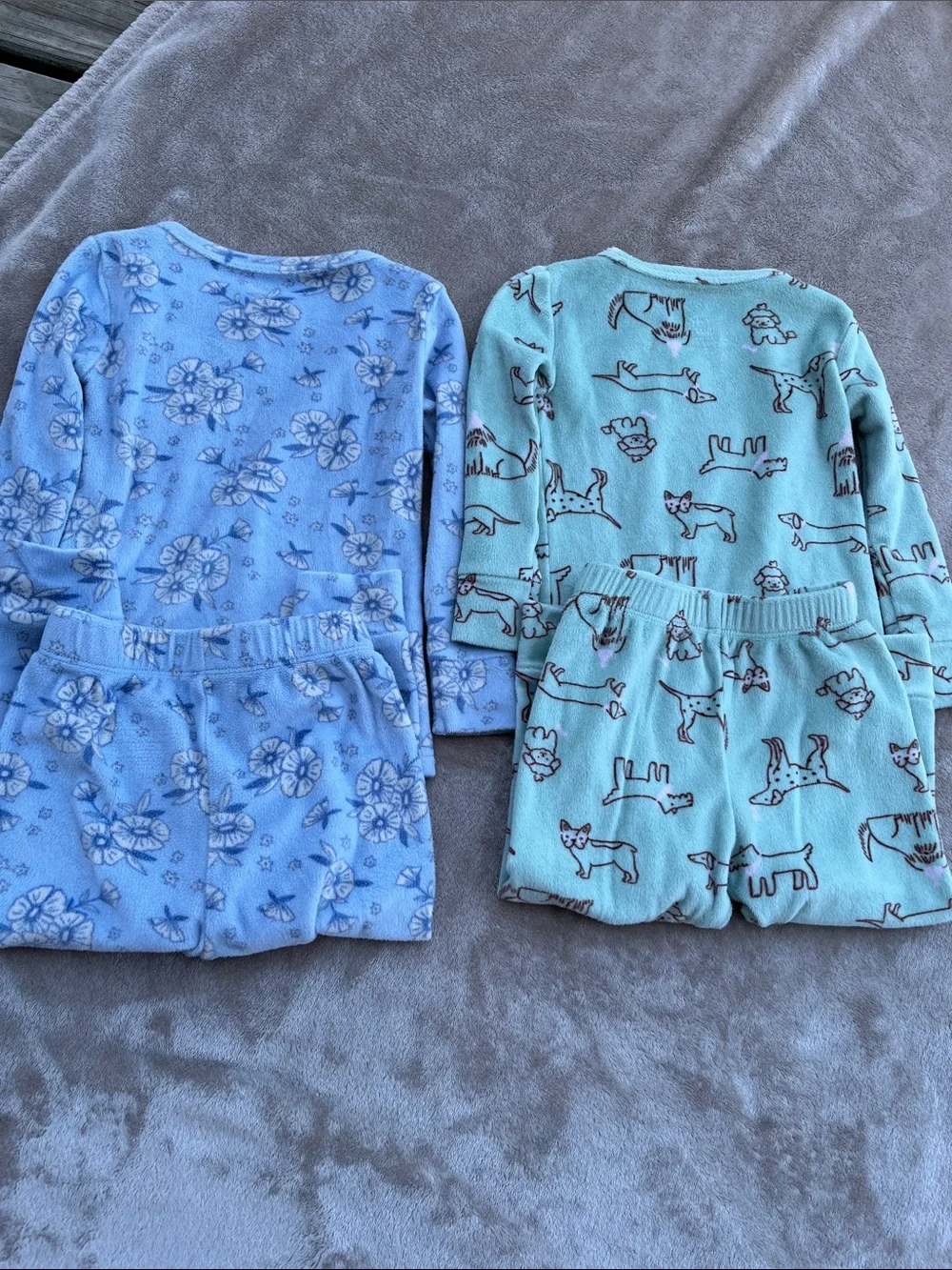 Girls Cat & Jack Fleece Pajama Bundle, Size 18 Months